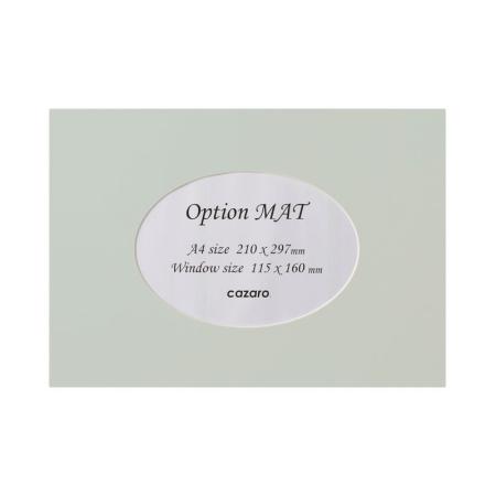 特価◎cazaro/カザロ OptionMAT 楕円A A4/2L スモーキーミント/36V002P0107
