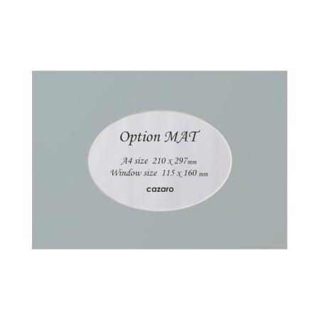 特価◎cazaro/カザロ OptionMAT 楕円A A4/2L ライトグレー/36V002P0108
