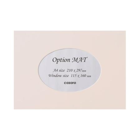 特価◎cazaro/カザロ OptionMAT 楕円A A4/2L スモーキーピンク/36V002P0109