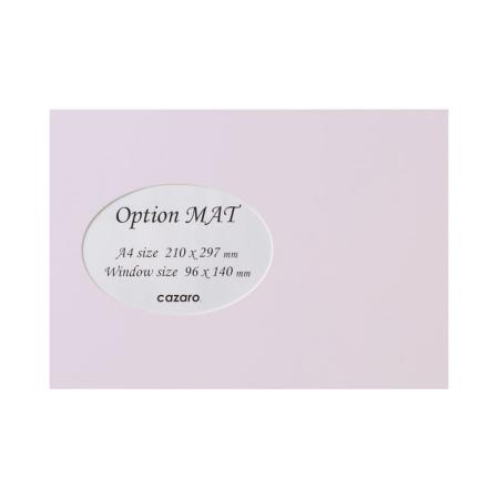 特価◎cazaro/カザロ OptionMAT 楕円B A4/KG ライトラベンダー/36V004P0105