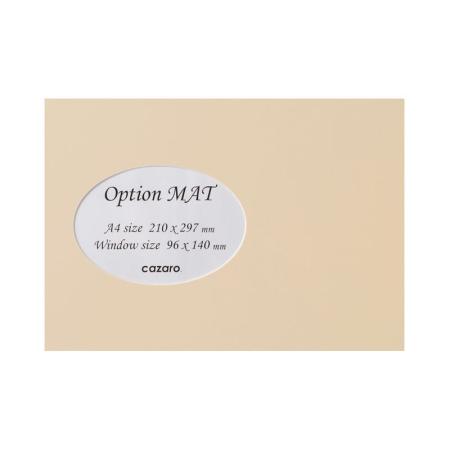 特価◎cazaro/カザロ OptionMAT 楕円B A4/KG エクリュ/36V004P0106