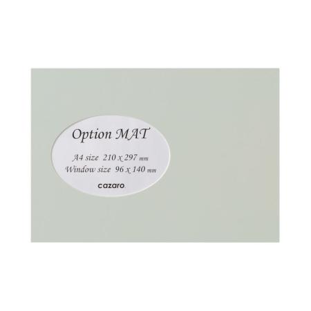 特価◎cazaro/カザロ OptionMAT 楕円B A4/KG スモーキーミント/36V004P0107
