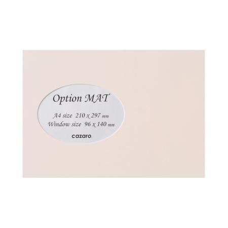 特価◎cazaro/カザロ OptionMAT 楕円B A4/KG スモーキーピンク/36V004P0109