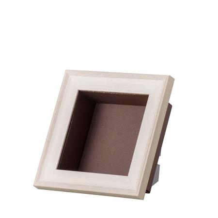 特価◎cazaro/フレーム+紙BOX ロイヤル 150角  パステルホワイト/36P005P0105