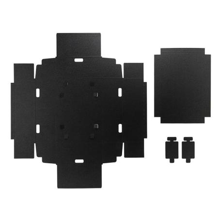 特価◎cazaro/紙BOXスペア3枚入 VERTICAL A4 ブラック/36V05000603