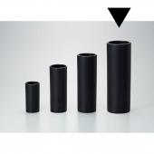 エイチツーオー/陶器花瓶L 角・黒/H1481 - 花材通販はなどんやアソシエ