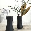 エイチツーオー/陶器花瓶S 六角・黒/HT6183