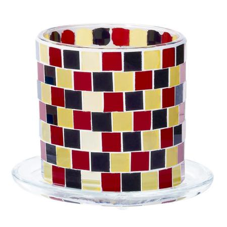 エイチツーオー/ガラスプランター　ブラックモザイク/HH29411