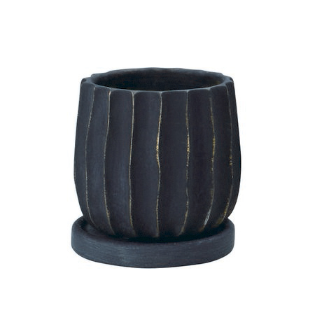 エイチツーオー/チャウダポット　ラウンドS　ブラック/HH29281