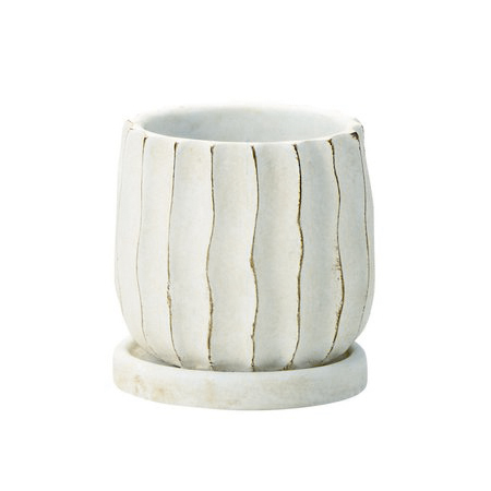 エイチツーオー/チャウダポット　ラウンドS　アイボリー/HH29283