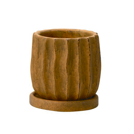 エイチツーオー/チャウダポット　ラウンドS　アンティークブラウン/HH29285