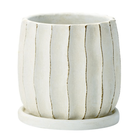 エイチツーオー/チャウダポット　ラウンドL　アイボリー/HH29293