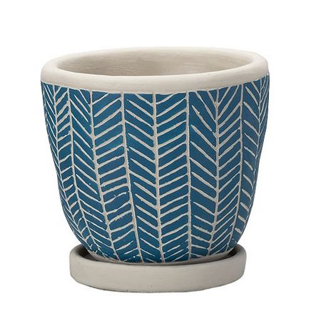 エイチツーオー/マブルポットL　ブルー/HH29417