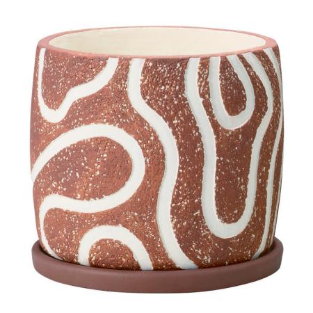 エイチツーオー/ミルポットLL　レッド/HH29318