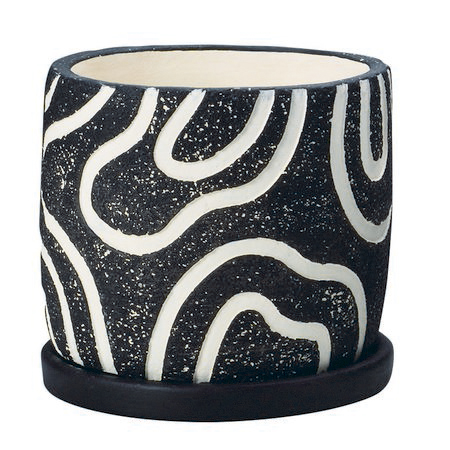 エイチツーオー/ミルポットL　ブラック/HH29327