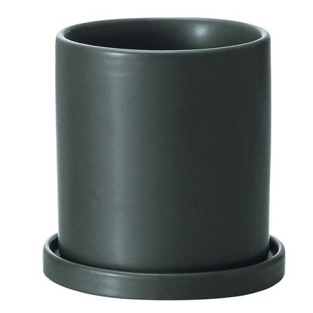 エイチツーオー/インテリアポット　コラムM　ブラック/HH31960