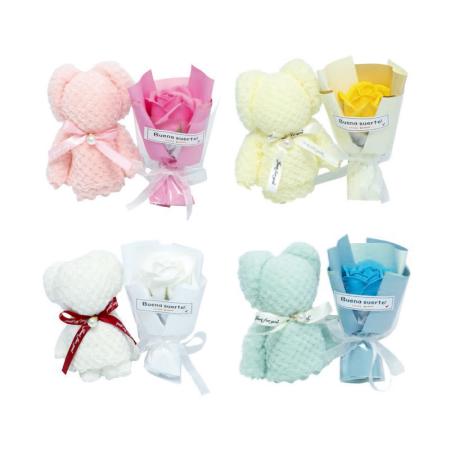 エイチツーオー/タオルベアー付ソープフラワーボックス　アソート/HH29365