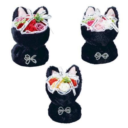 エイチツーオー/ファーブラックキャットソープアレンジ　アソート/HH29364