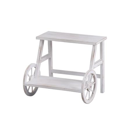 アビテ/ルフェン・ホイールプランタースタンド ホワイト/MC-705-WH