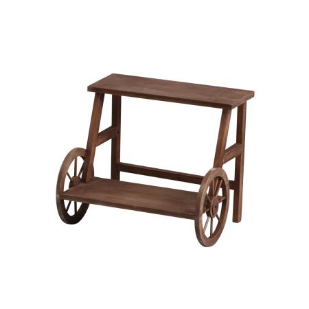 アビテ/ルフェン・ホイールプランタースタンド ブラウン/MC-705-BR