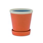 POSH LIVING/グロッシーポット チャコール/30757 - 花材通販はなどんや