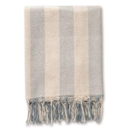 特価◎POSH LIVING/ダブルウェイトマルチカバー ストライプ グレー/53402