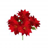 特価◎即日★【造花】ビバ工芸/XD-0906 ミニポインセチア/XD-0906
