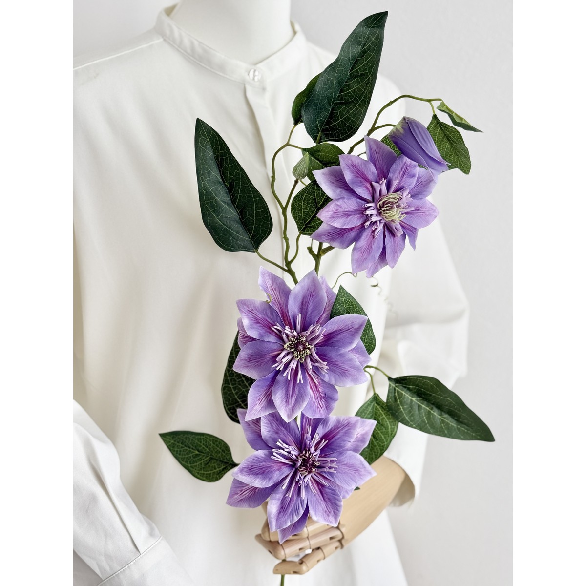 即日☆【造花】ビバ工芸/VE-4125 クレマチス LA/VE-4125 - 花材通販は