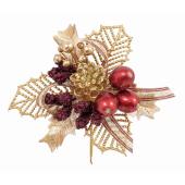 特価◎即日★【造花】ビバ工芸/XE-8373 クリスマスピック WINE/XE-8373WINE