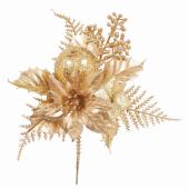 即日★【造花】ビバ工芸/XD-8382 クリスマスピック GO/XD-8382GO