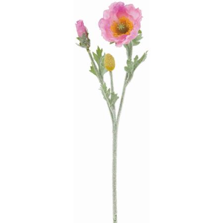 【造花】ビバ工芸/ショートポピー PI/VE-4261