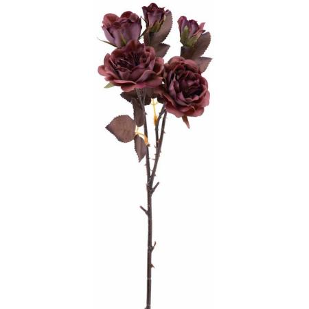 【造花】ビバ工芸/ノーブルローズスプレー BROWN/VA-2590