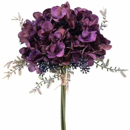 【造花】ビバ工芸/ハイドレンジャブーケ BR/VA-2592
