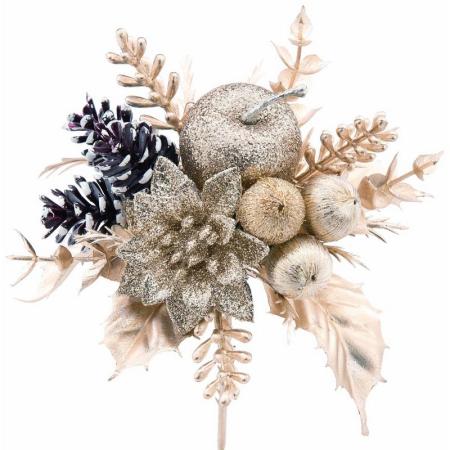 特価◎【造花】ビバ工芸/クリスマスピック/XE-8386