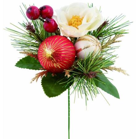 特価◎【造花】ビバ工芸/迎春椿ピック WH/VE-4269