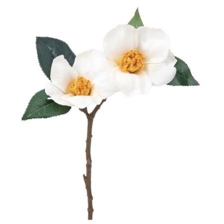 特価◎【造花】ビバ工芸/ツバキブランチ(M) WH/VT-R431