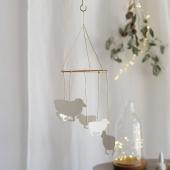 シェル　モビール　飾り　風に揺れた時、キレイな音が出ます♪ 志成販売/さりげなく揺れる 小さなブリキモビール 天使/423709