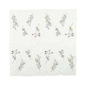 青花刺繍 巨大テーブルクロス 180x340cm ゴシック白 ポリエステル 青花刺繍 巨大テーブルクロス 180x340cm ゴシック白 ポリエステル