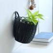 志成販売/収納にも使えて水洗いできる 壁掛けプラントバスケット(L)/108157BK