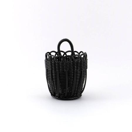 志成販売/収納にも使えて水洗いできる 壁掛けプラントバスケット(S)/108158BK