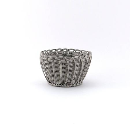 志成販売/収納にも使えて水洗いできる ラウンドバスケット(S)/108162GY
