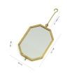 志成販売/小窓のようなBRASSのハンギングミラー オクタゴン/108372