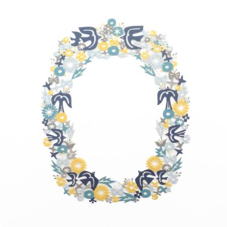 志成販売/Re:co Photo Frame BIRD_Blue/F161381