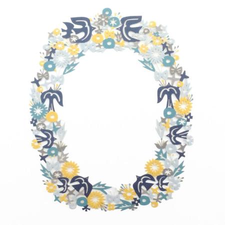 志成販売/Re:co Picture Frame BIRD_Blue/F161393