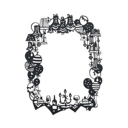 志成販売/Re:co Photo Frame PARTY_Black/F161382