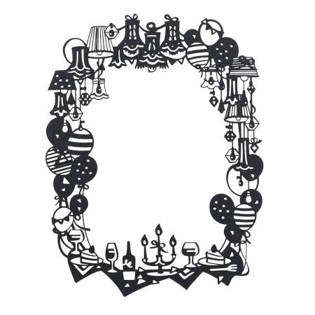 志成販売/Re:co Picture Frame PARTY_Black/F161394