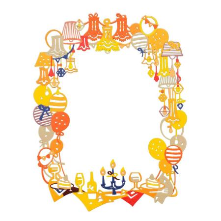 志成販売/Re:co Picture Frame PARTY_Orange/F161395