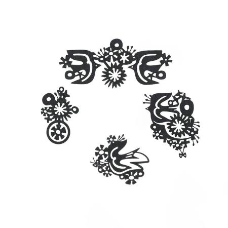 志成販売/Re:co Art Clip BIRD_Black/F161384