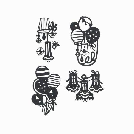 志成販売/Re:co Art Clip PARTY_Black/F161386
