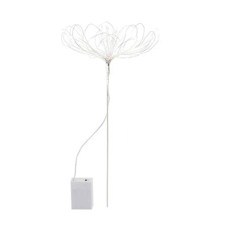 志成販売/花瓶にいけて温かく灯せる ワイヤーフラワーのLEDライト/108584SL